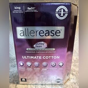Allerease -  Mattress Protector Cotton Waterproof All White